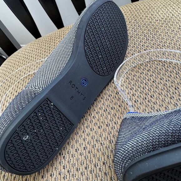 Rothy's The Flat Round Toe Grey Ballet Flat Shoes Size 8 - Picture 5 of 11
